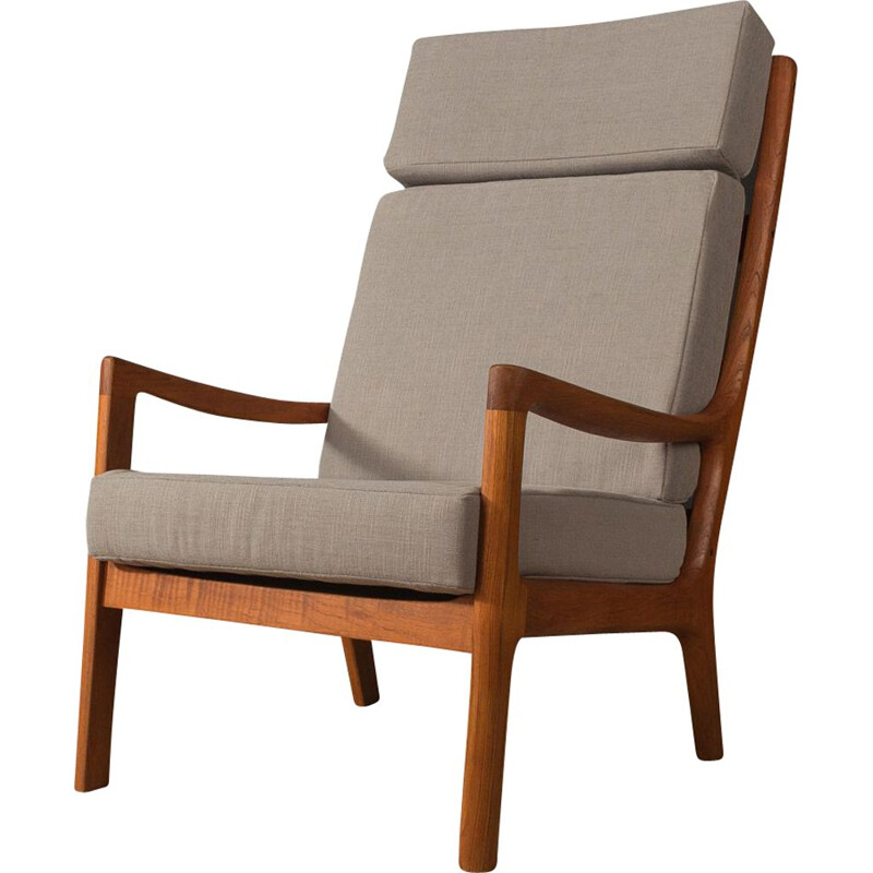 Vintage fauteuil van Ole Wanscher voor Cado, Denemarken 1960