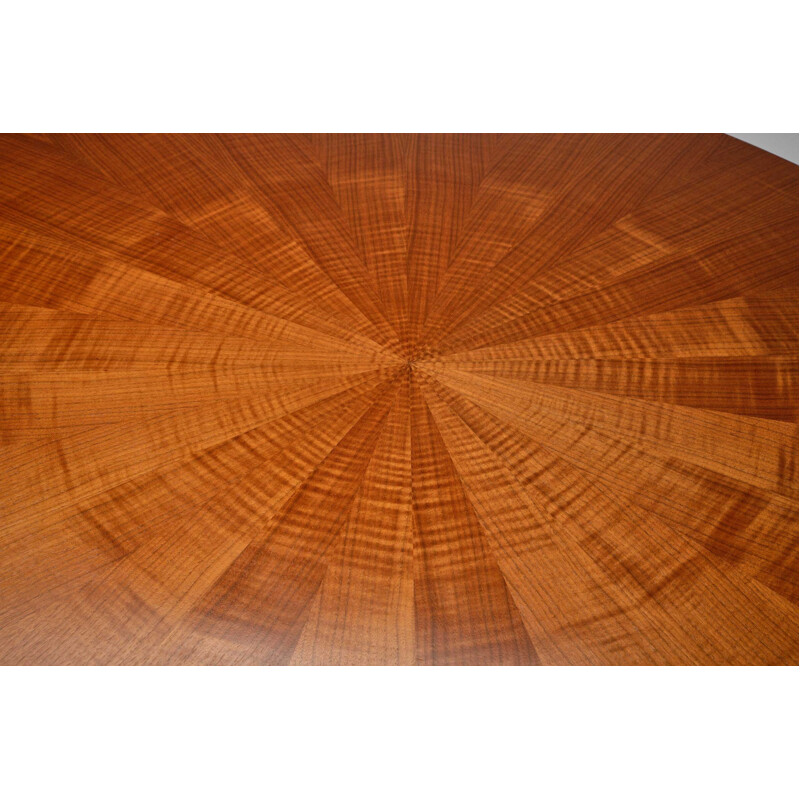 Vintage teak Sunburst table