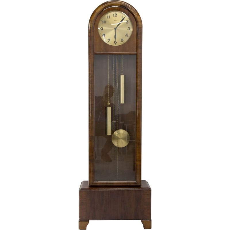 Art Deco vintage floor clock by Kieninger