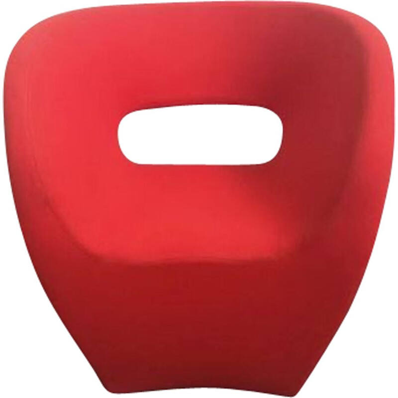 Little Albert vintage armchair in red fabric by Ron Arad for Moroso