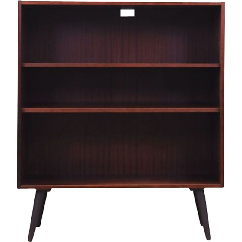 Mahogany vintage bookcase, Denmark 1970s