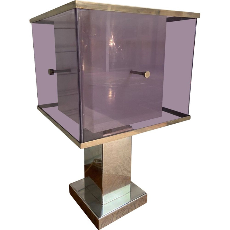 Lampe vintage violette - 1970