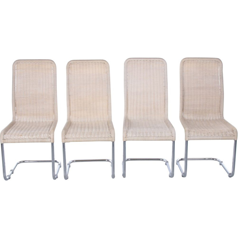 Set of 4 vintage Tecta dinner chairs, Germany