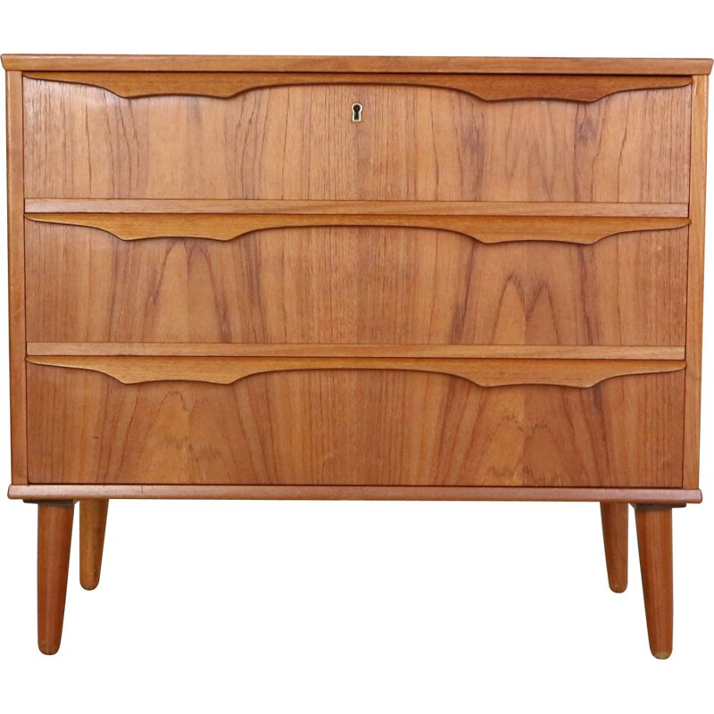 Scandinavian vintage chest of drawers in teak by Trekanten Mobler, 1960s