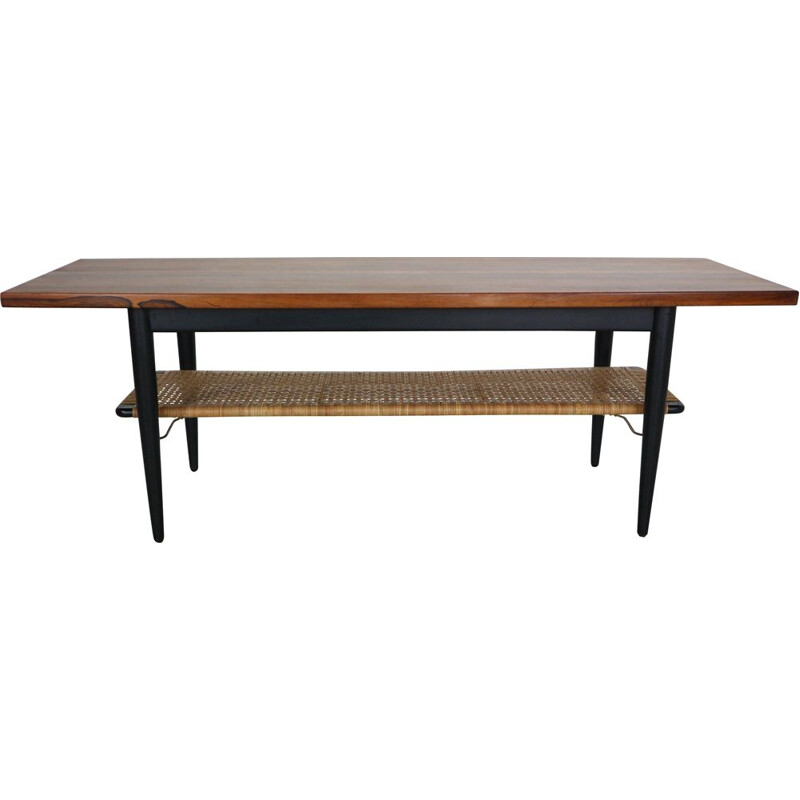 Table basse danoise vintage en palissandre brésilien, 1960