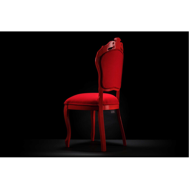Vintage Ruby Rhinestone red chair