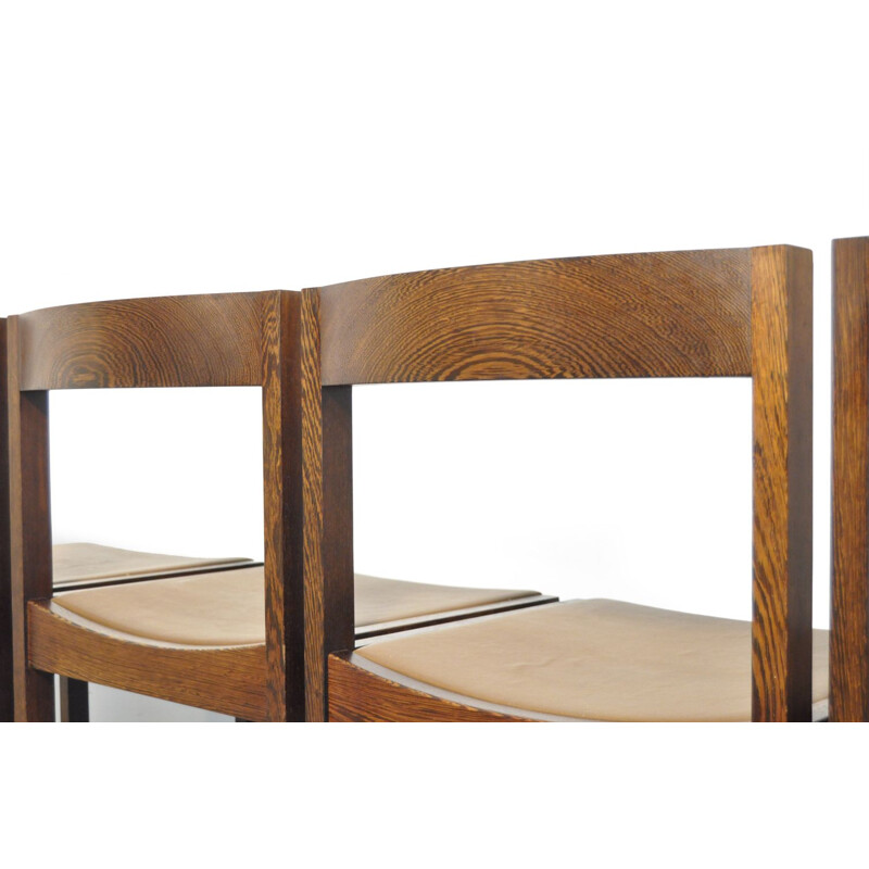 Ensemble de 6 chaises vintage par Gerard Geytenbeek pour les meubles Azs, Pays-Bas 1960