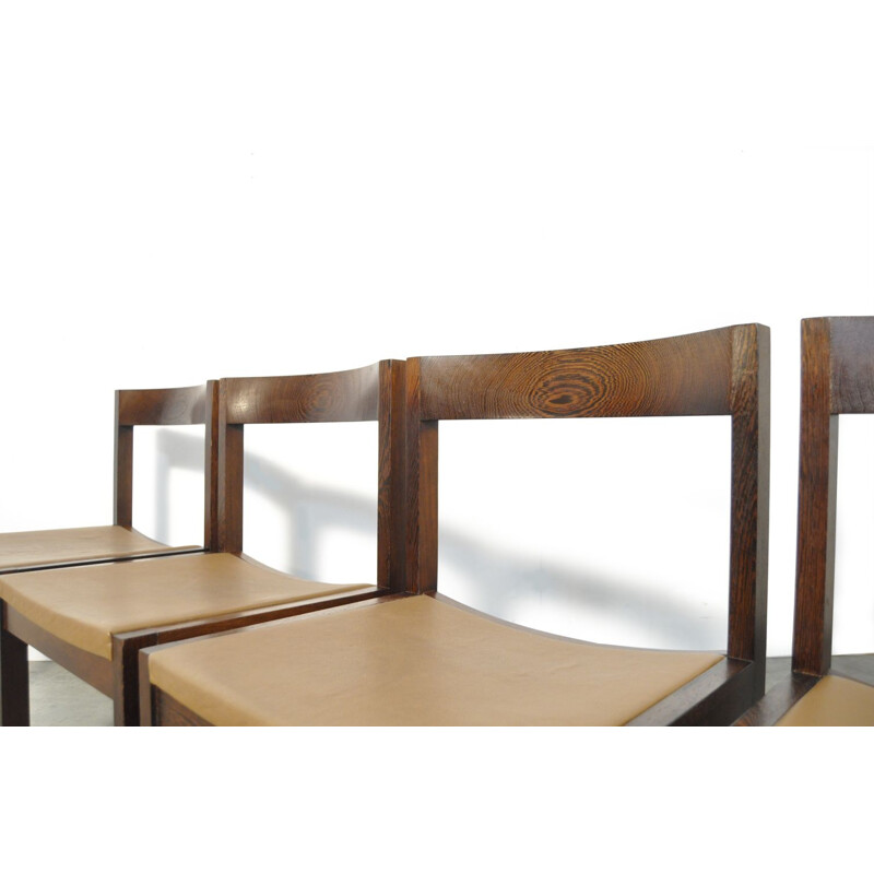 Set of 6 vintage dining chairs by Gerard Geytenbeek for Azs furniture, Netherlands 1960s