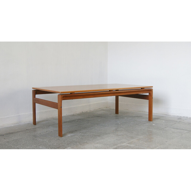 Danish vintage teak coffee table by Komfort, 1970s