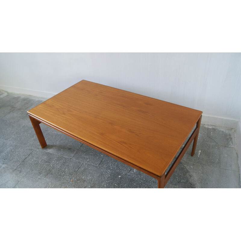 Danish vintage teak coffee table by Komfort, 1970s