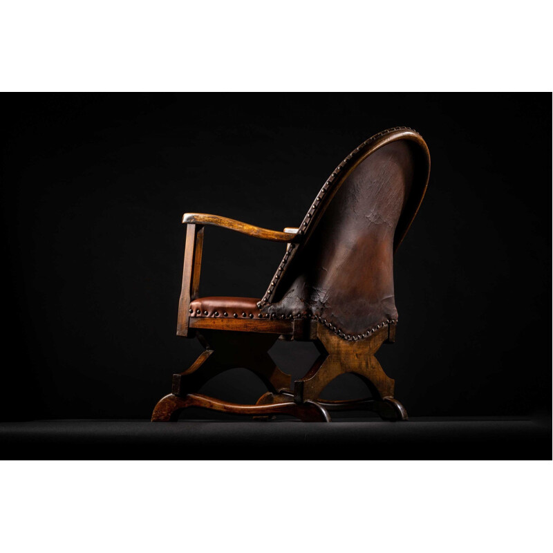 Paire de fauteuils vintage espagnols Heraldic