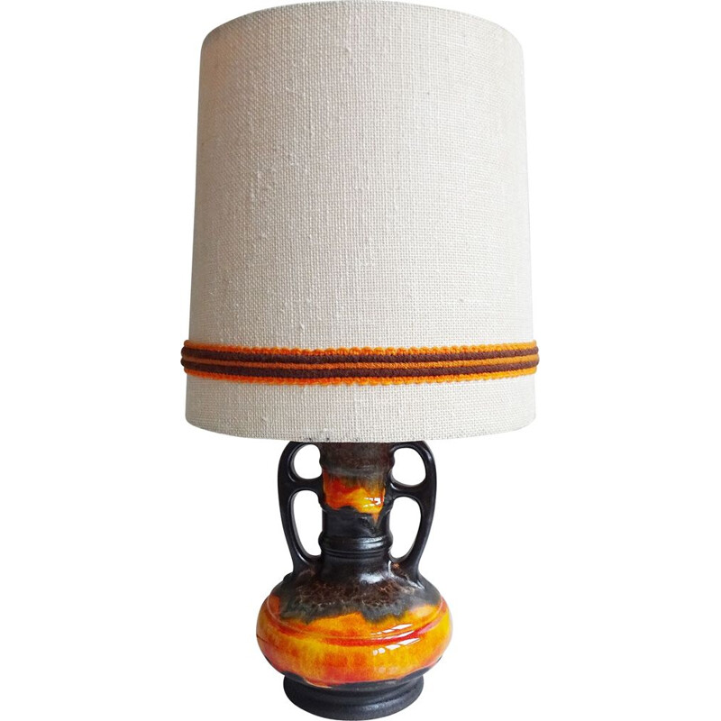 Ceramic vintage table lamp by Richard Essig, 1970s