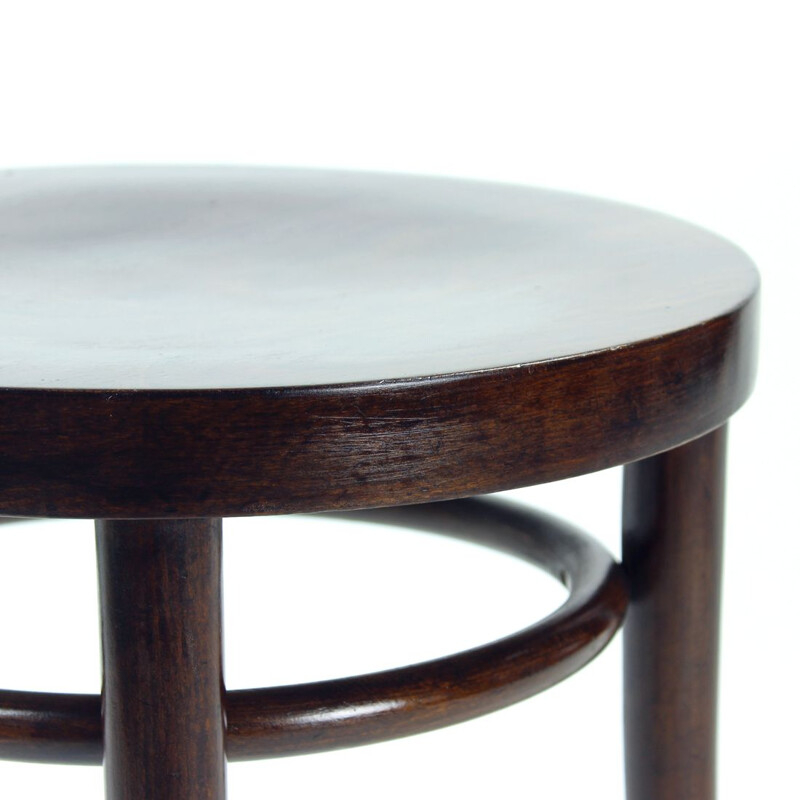 Vintage round stool by Tatra for Thonet, Czechoslovakia 1950s