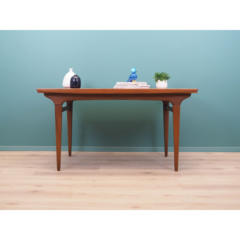 Teak vintage Danish table by Johannes Andersen, 1960s