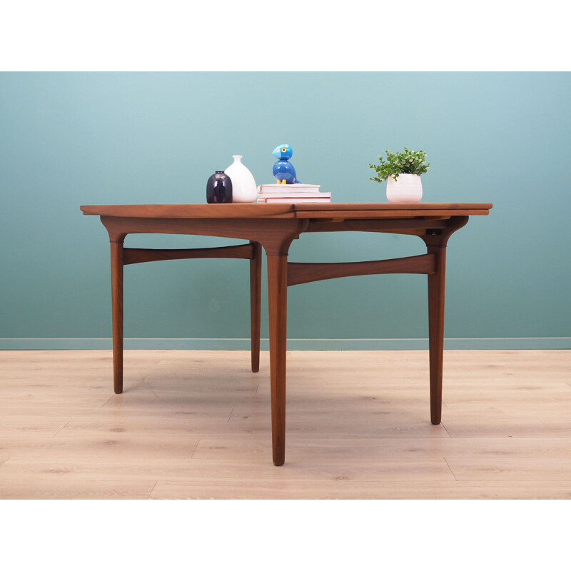 Teak vintage Danish table by Johannes Andersen, 1960s