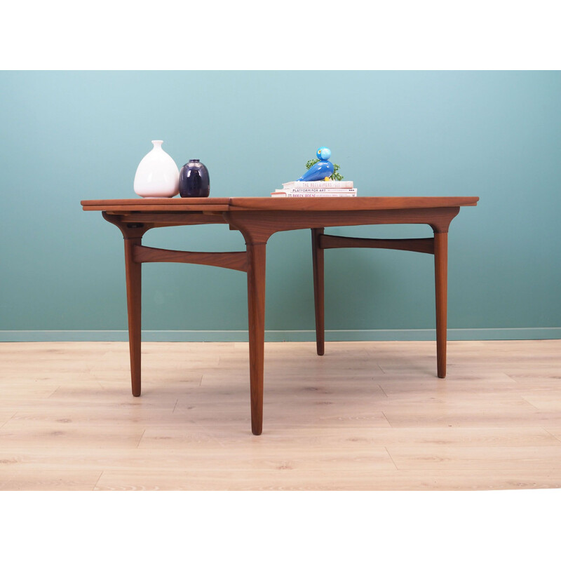 Teak vintage Danish table by Johannes Andersen, 1960s