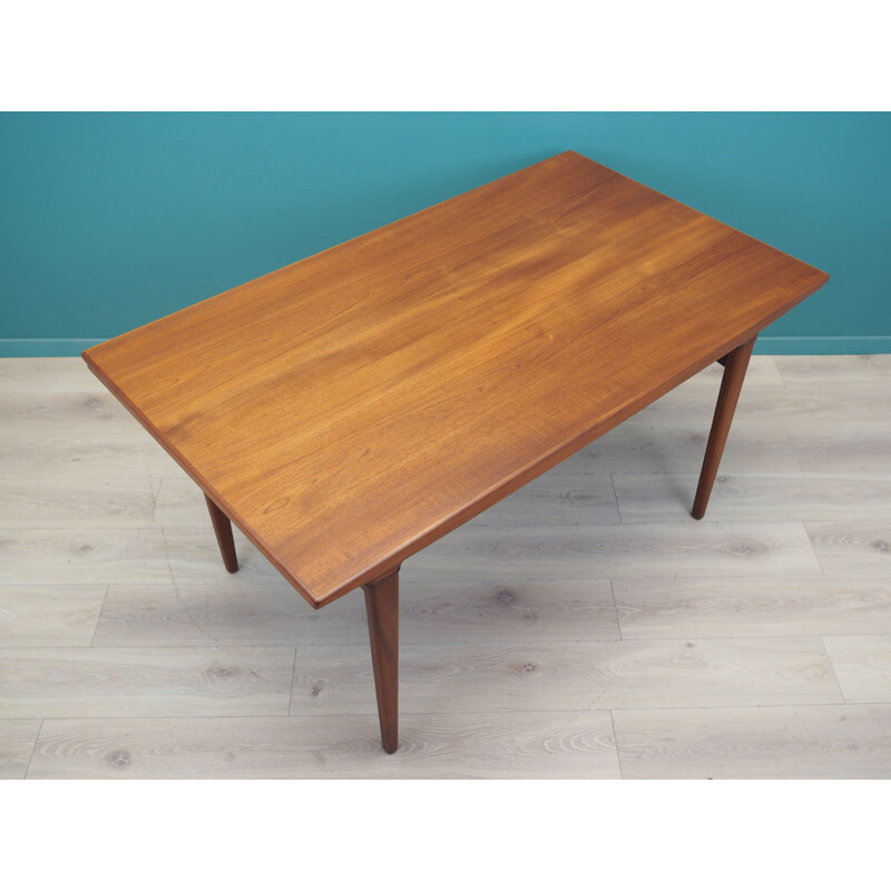 Teak vintage Danish table by Johannes Andersen, 1960s