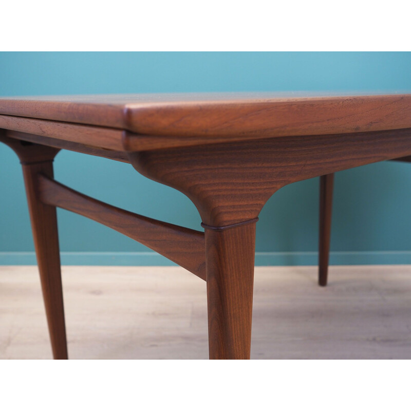 Teak vintage Danish table by Johannes Andersen, 1960s