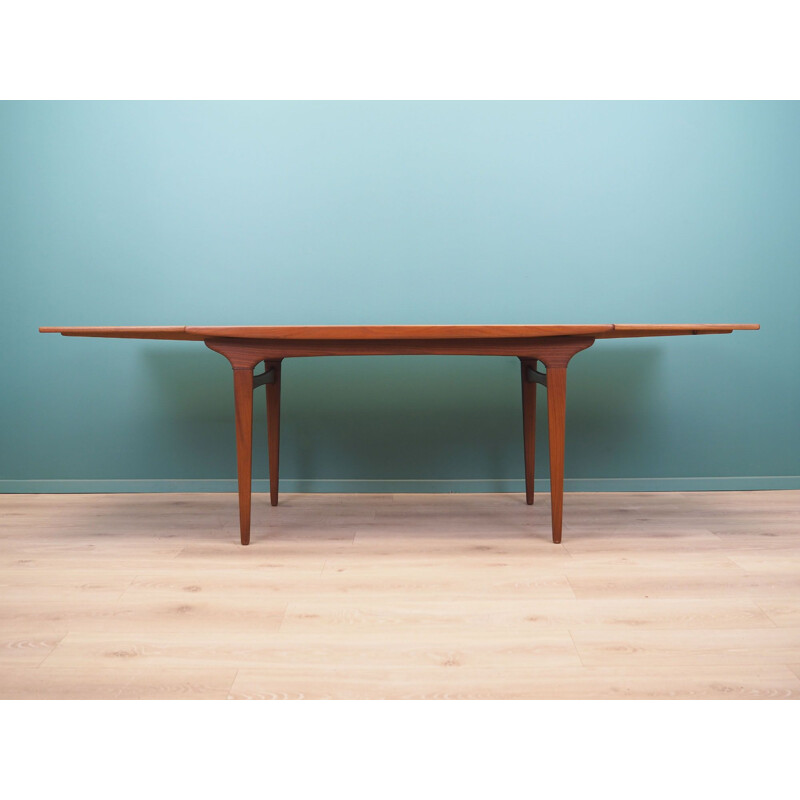 Teak vintage Danish table by Johannes Andersen, 1960s
