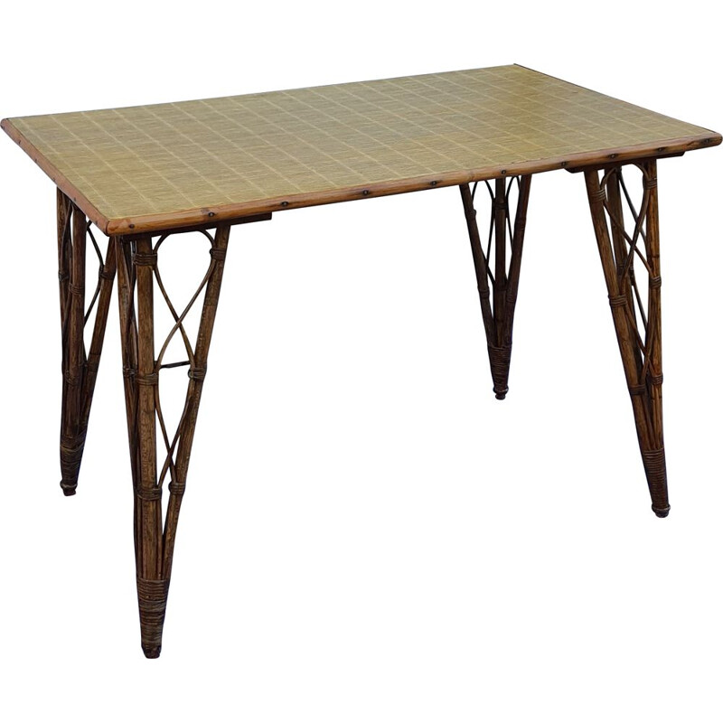 Table vintage en bambou