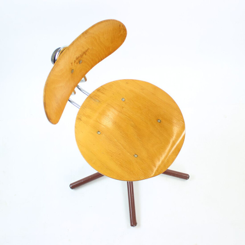 Vintage swivel office chair by Kovona, Czechoslovakia 1970s