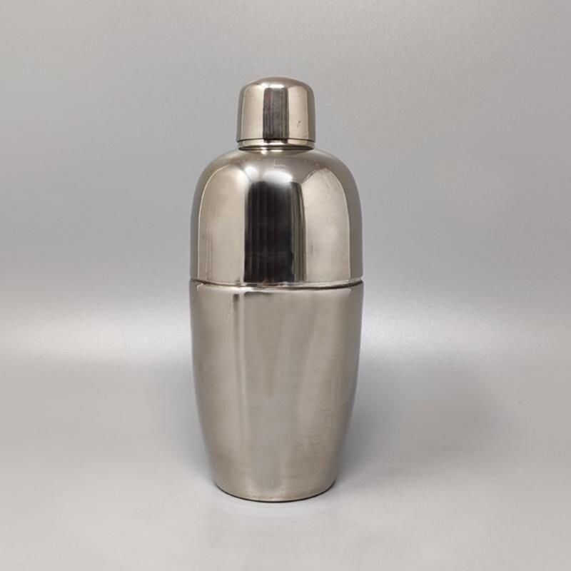 Vintage cocktail shaker in stainless steel, Italy 1960s