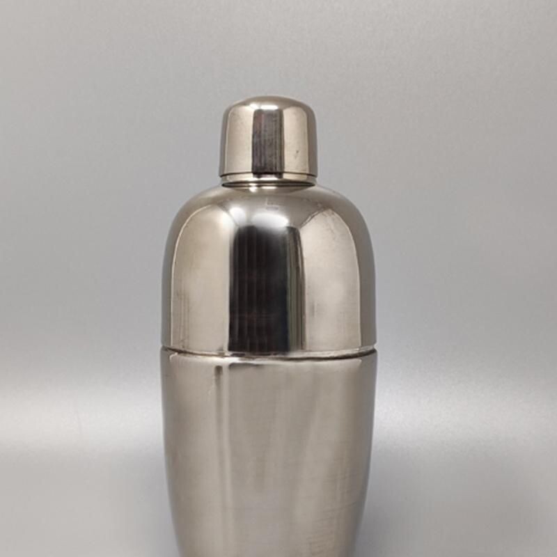 Vintage cocktail shaker in stainless steel, Italy 1960s