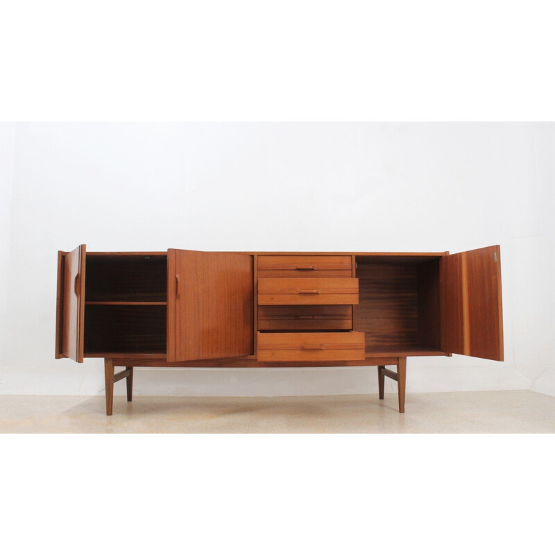 Mid century scandinavian teak sideboard, Italy 1960s