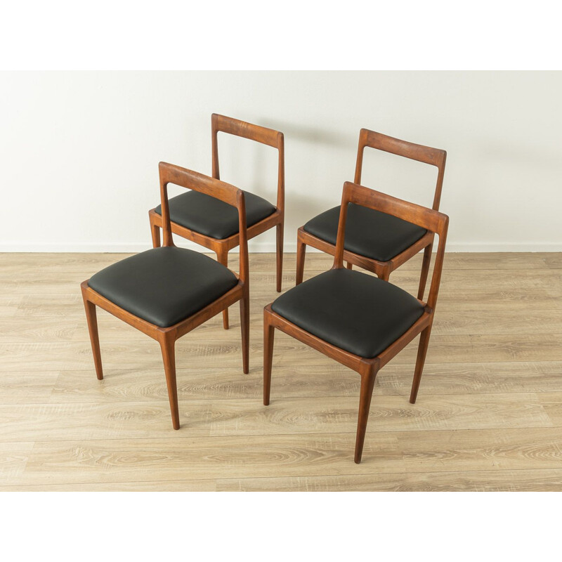 4 chaises de salle à manger vintage par Lübke, 1960