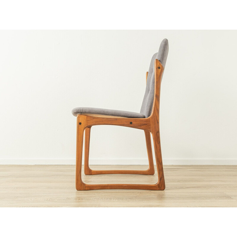 Juego de 4 sillas vintage de madera maciza de Vamdrup Stolefabrik, 1960