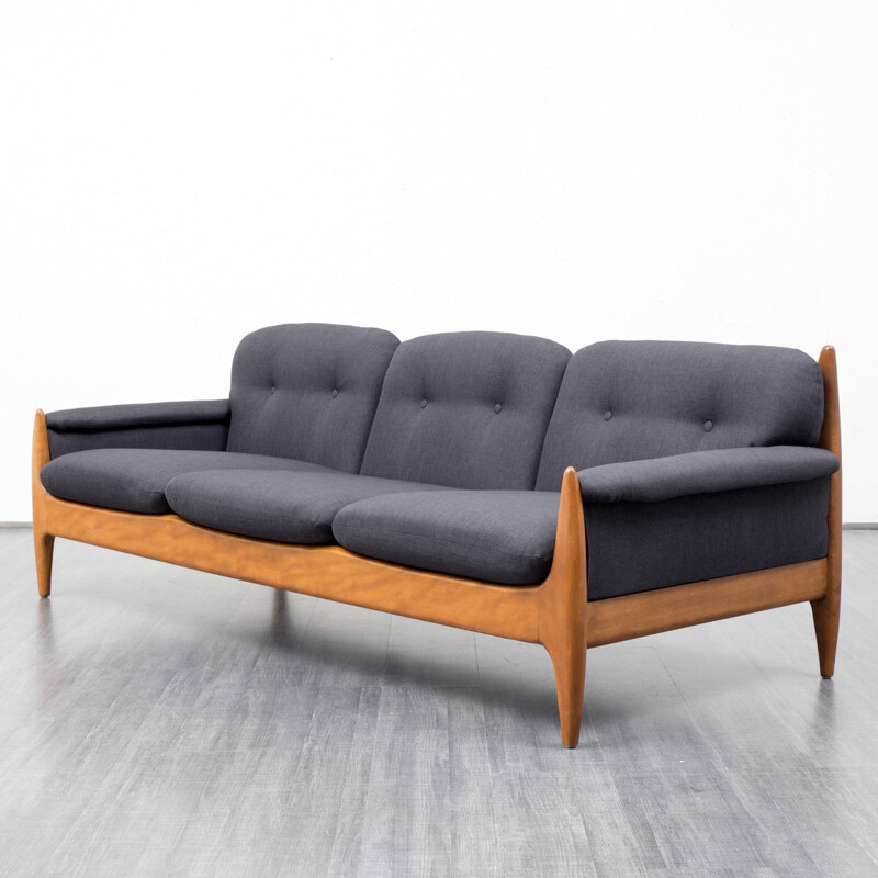 3-seater Sofa in beech - 1960s