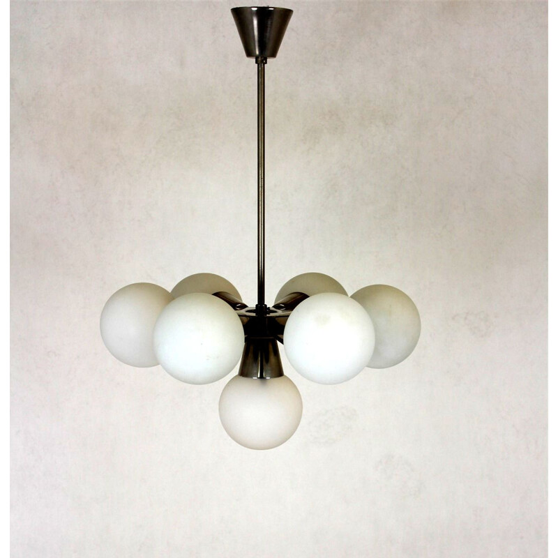 Mid-century Sputnik chandelier from Kamenický Šenov, 1970s