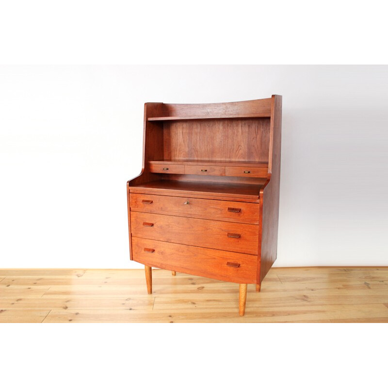 Vintage Danish teak secretary, Poul VOLTHER - 1960s