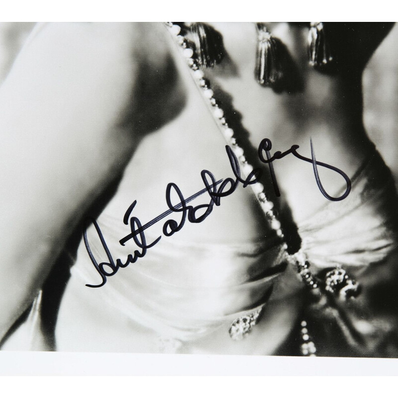 Vintage photo of Anita Ekberg signed