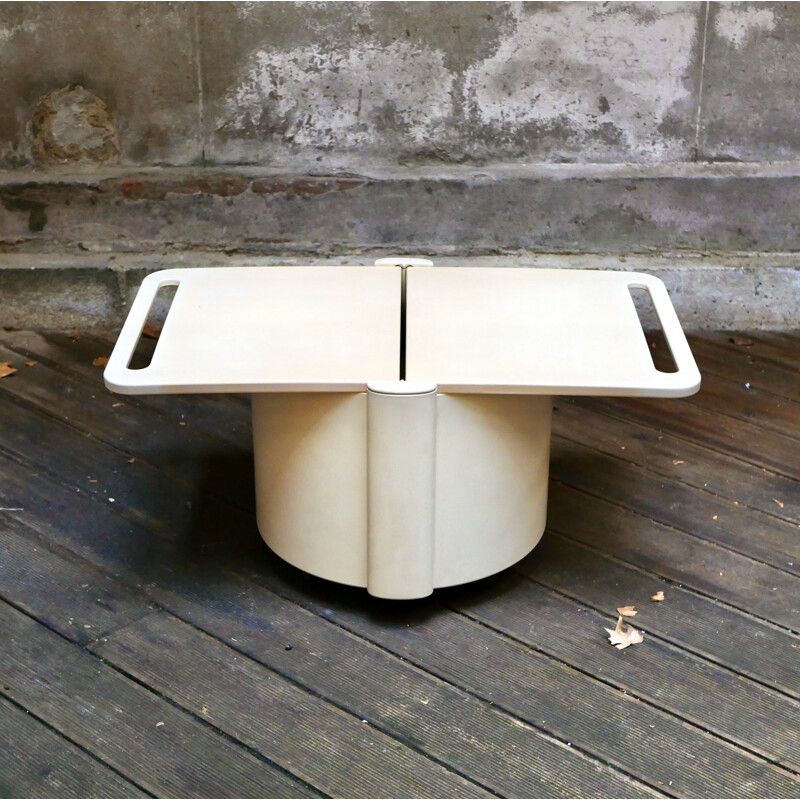 Vintage rolling bar coffee table by Livia Castelli for Kastilia, 1972