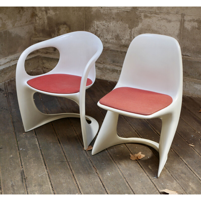 Pair of Casala chairs by Alexander Begge, 1970