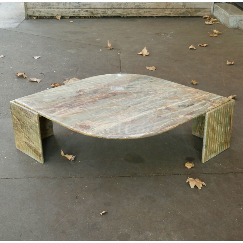 Italian marble coffee table, 1980