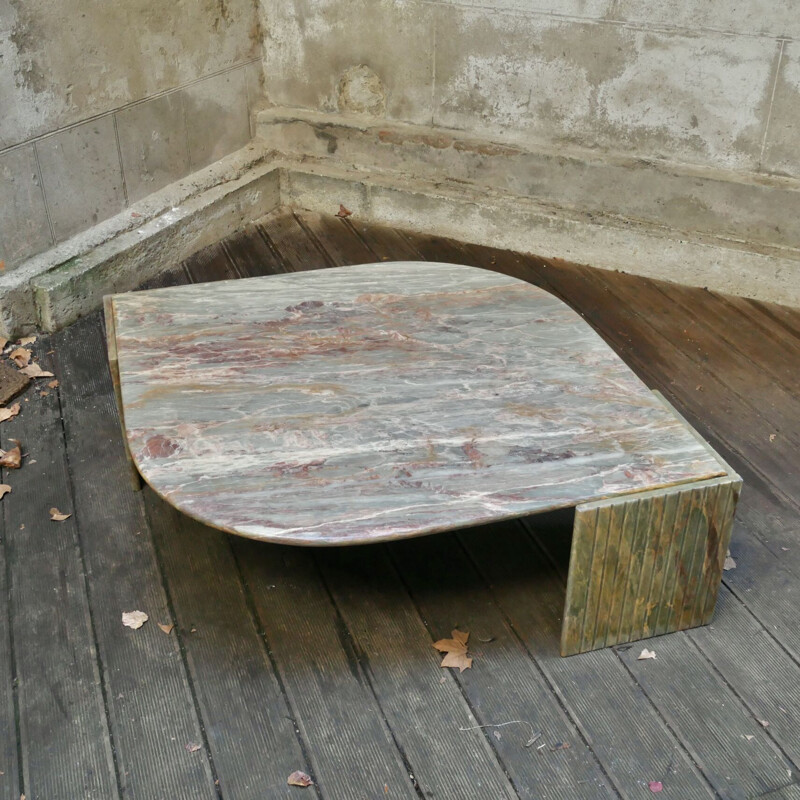 Italian marble coffee table, 1980