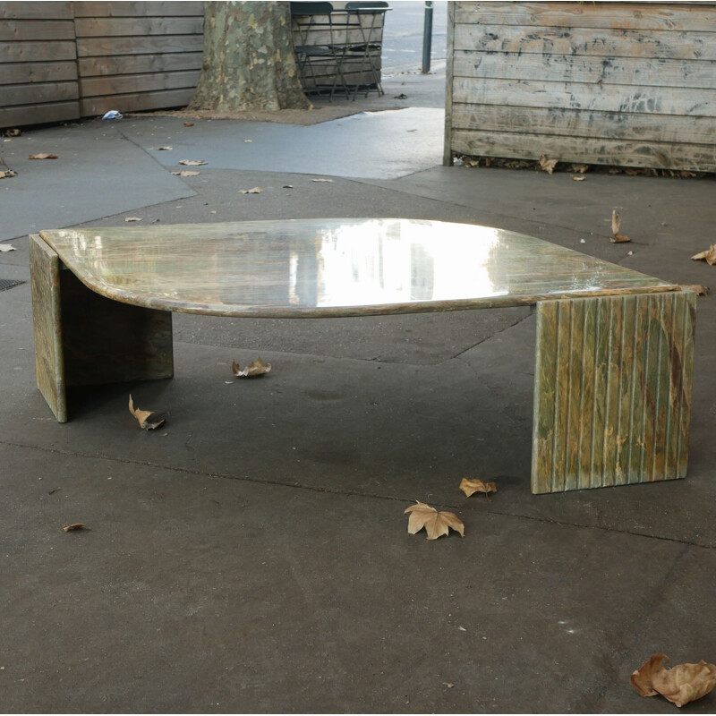 Italian marble coffee table, 1980