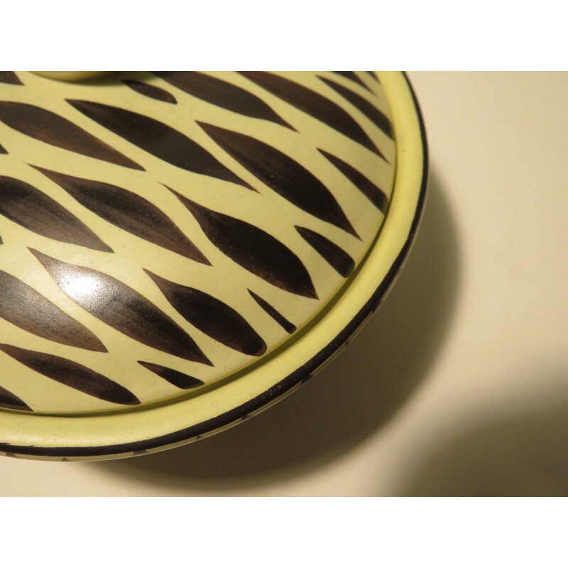 Vintage reniform bowl from Bay Keramic, West Germany 1950