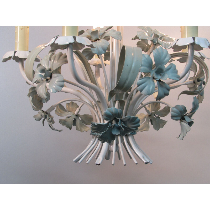 Vintage 5 arm metal chandelier