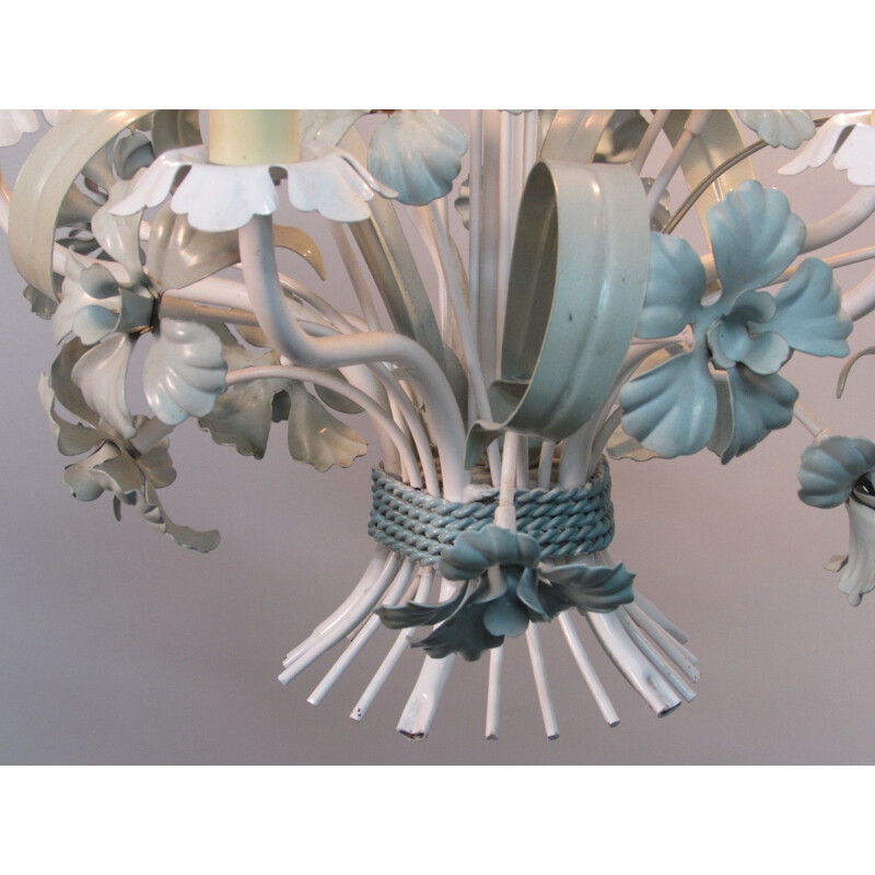 Vintage 5 arm metal chandelier