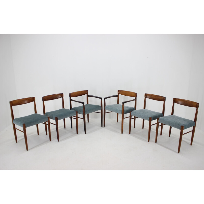 Set of 6 mid-century danish rosewood dining chairs, 1960s