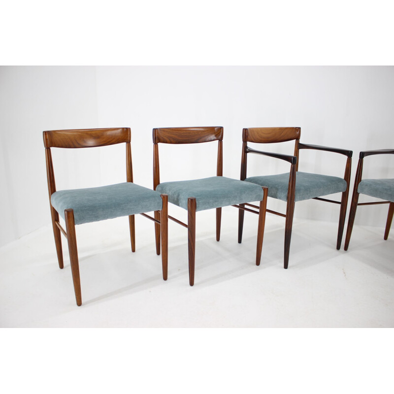 Ensemble de 6 chaises vintage de salle à manger en palissandre danois, 1960