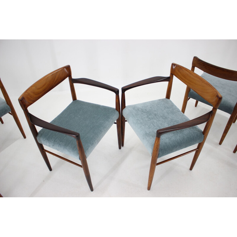 Set of 6 mid-century danish rosewood dining chairs, 1960s