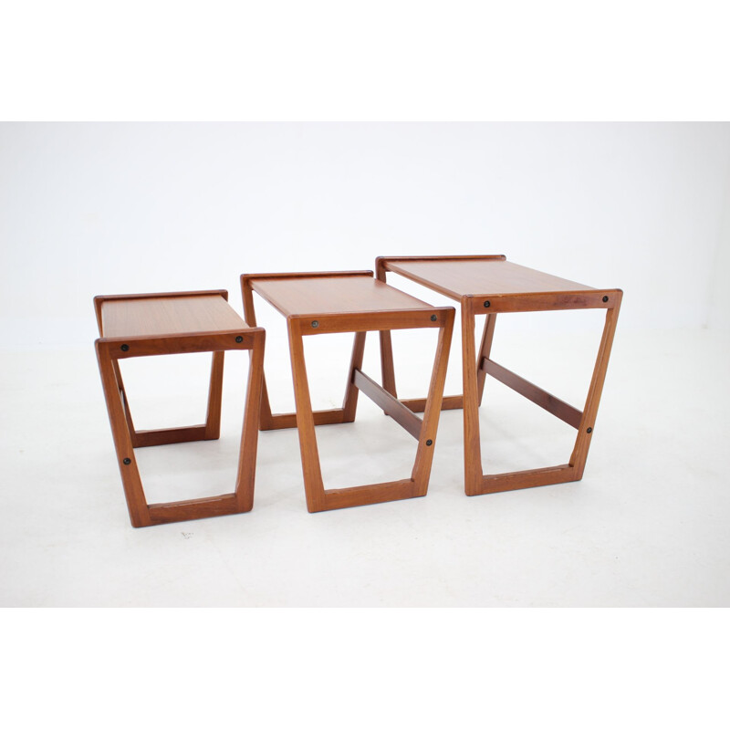 Mid-century teak nesting tables, Denmark 1960s 