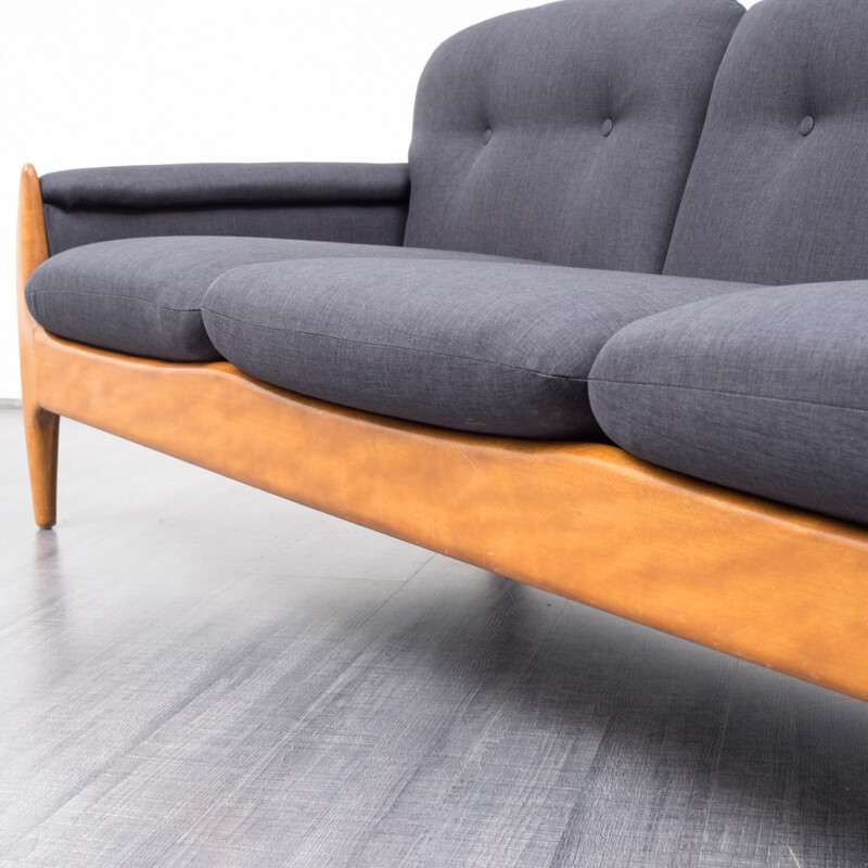 3-seater Sofa in beech - 1960s