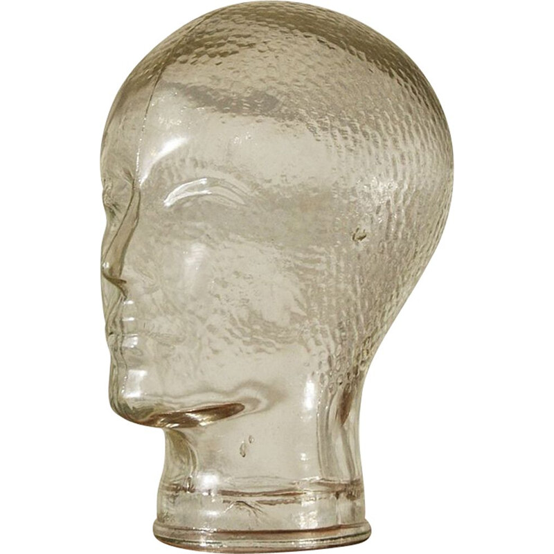Vintage glass head, 1960s