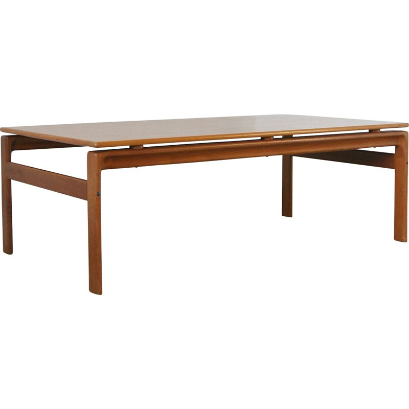 Danish vintage teak coffee table by Komfort, 1970s