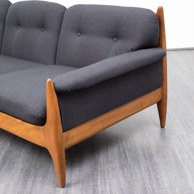 3-seater Sofa in beech - 1960s